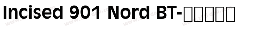 Incised 901 Nord BT字体转换